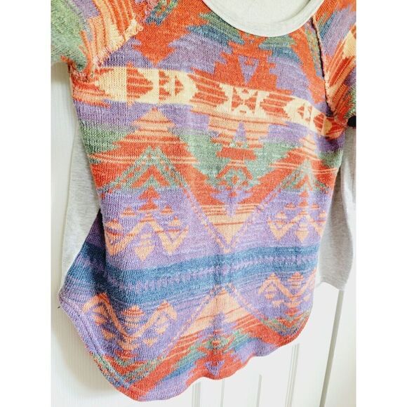 Denim‎ and Supply Ralph Lauren M Southwest Knit Sweater Shirt Medium Cotton - Picture 3 of 7